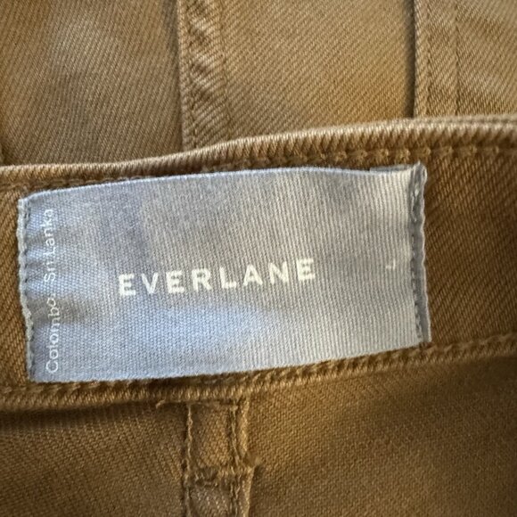 EVERLANE Women’s The Straight Leg Chino Crop Pant Size 4 High Rise Stretch - Picture 8 of 9